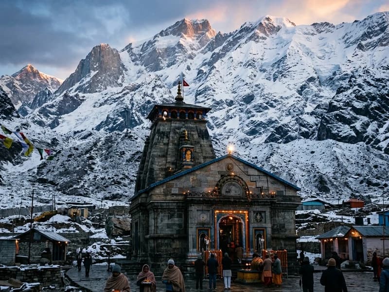 Kedarnath temple photo