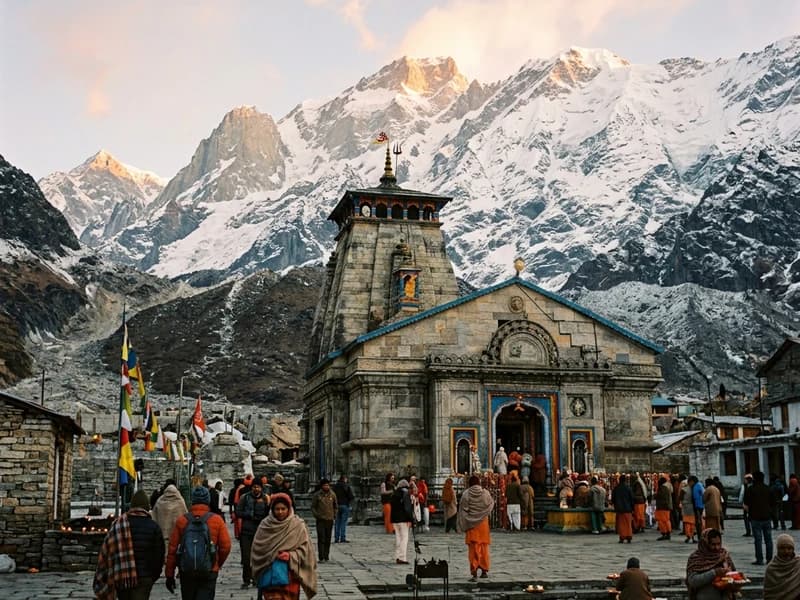 Kedarnath temple photo