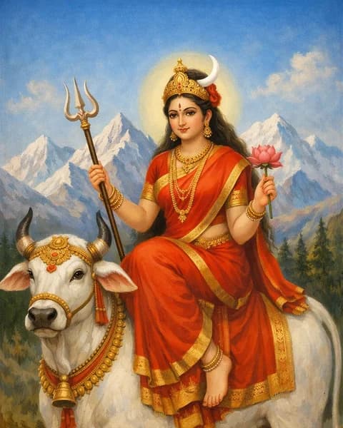 Shailaputri (Night 1) portrait