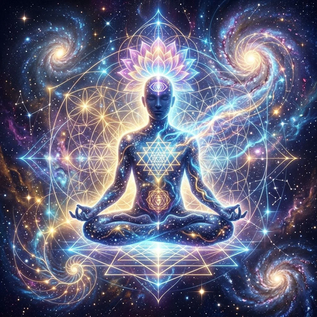 The jiva crosses samsara — moksha as the dissolution of seed-karma