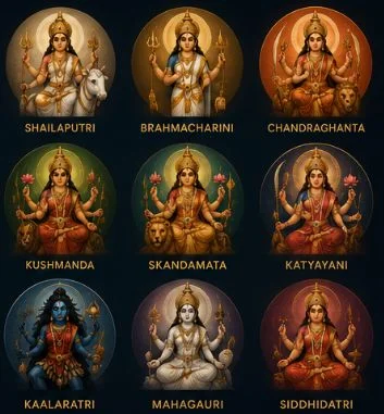 The nine forms of Durga across Sharad Navaratri