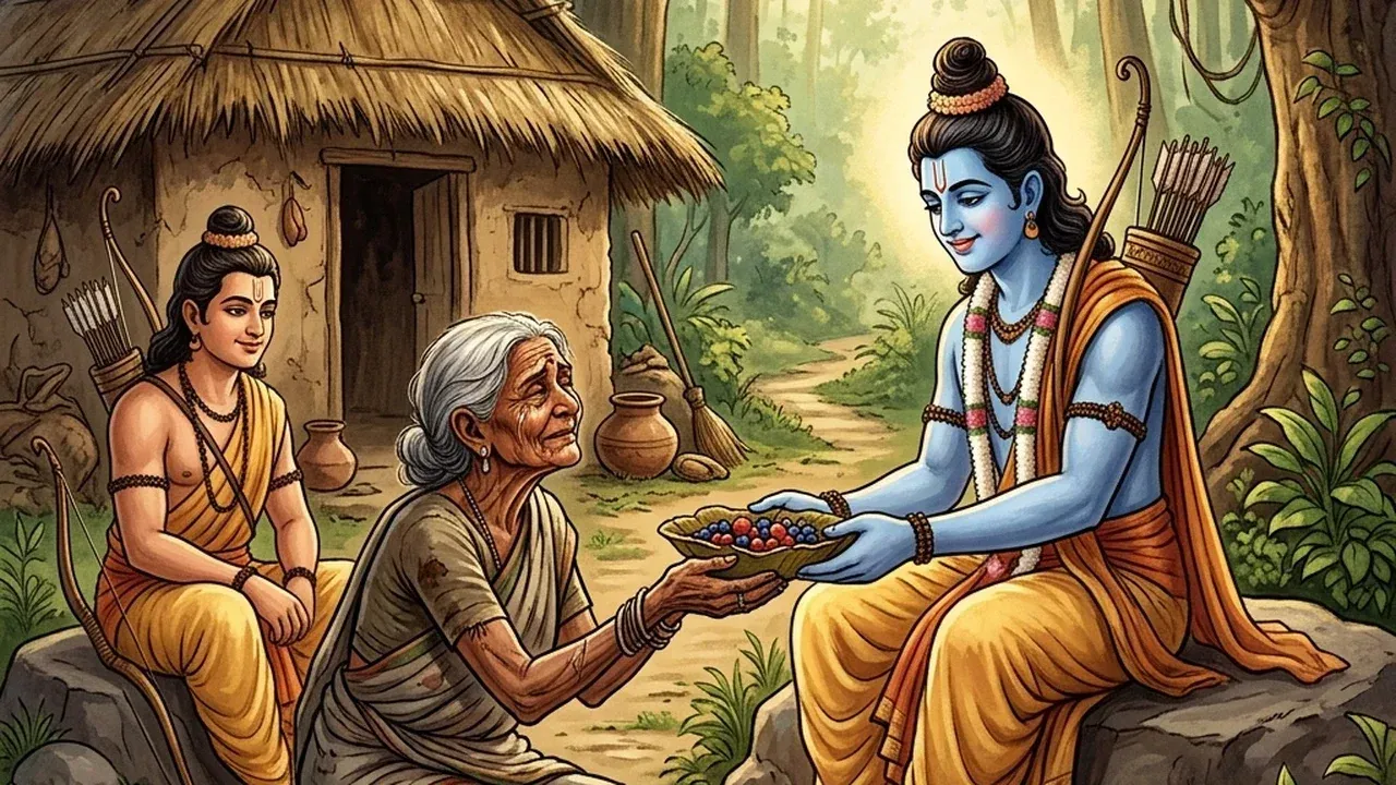 Shabari - the berries tasted before offering