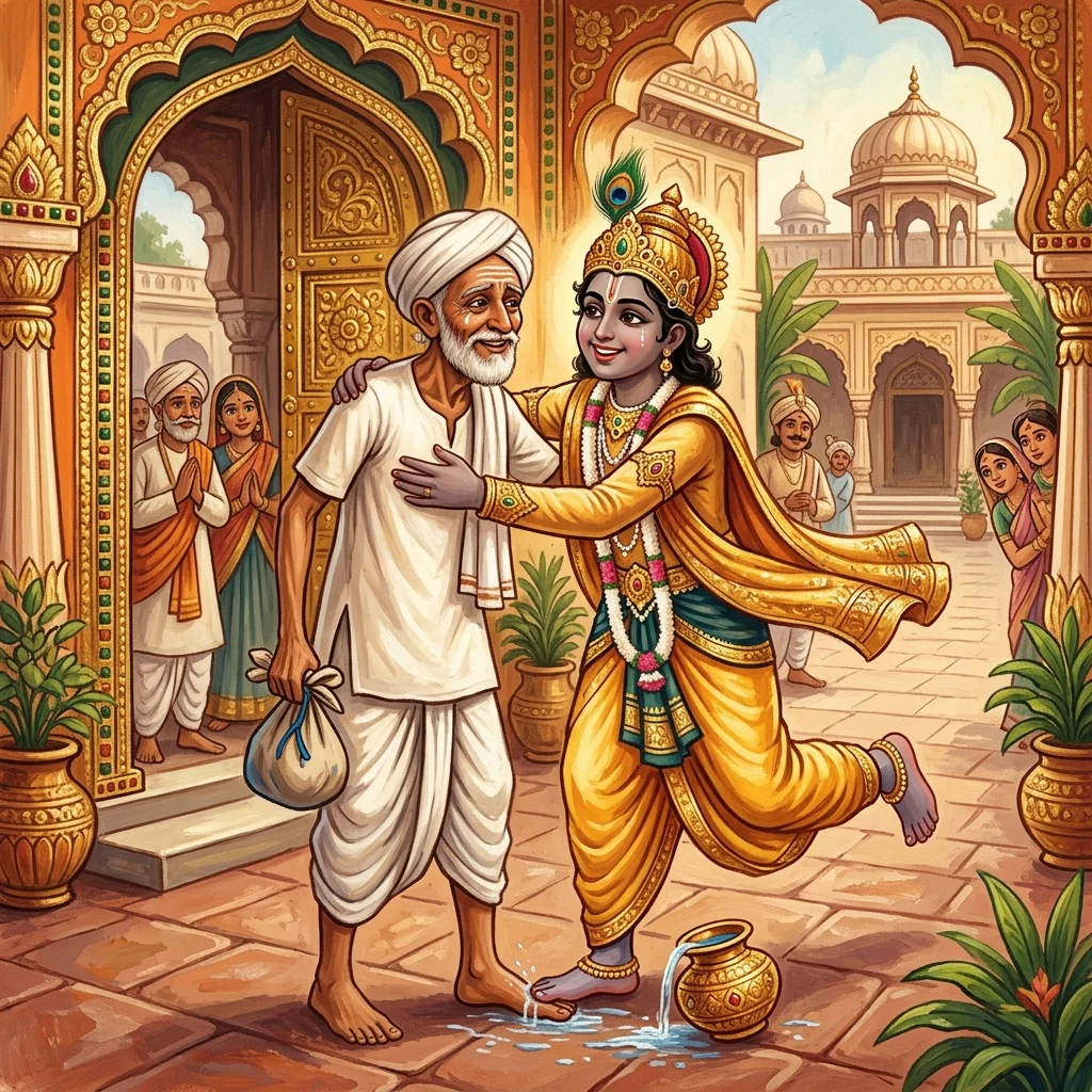 Sudama - three handfuls of beaten rice